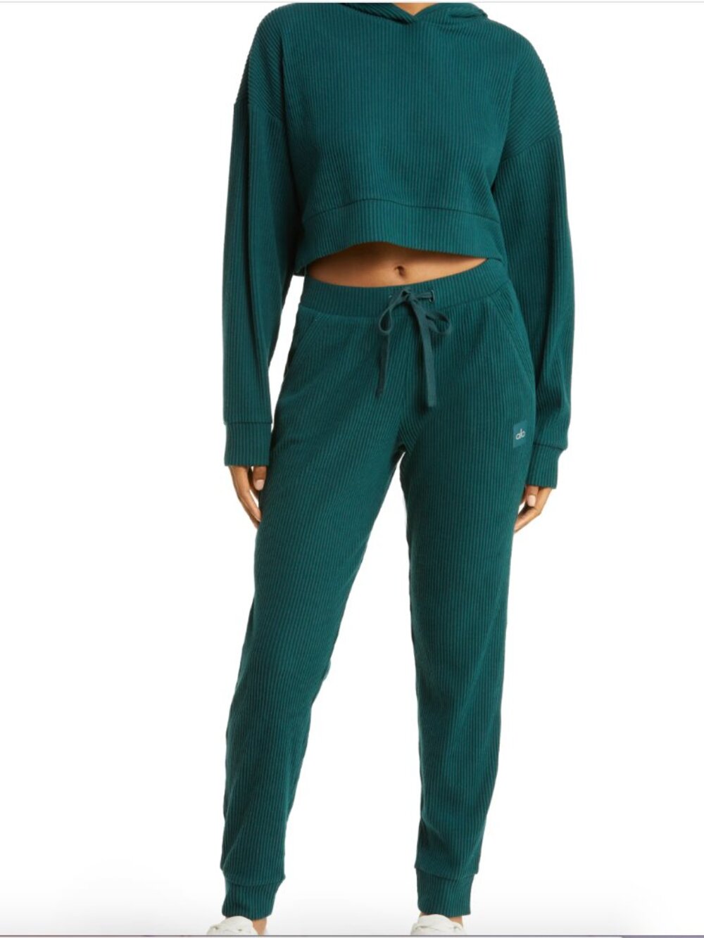 Alo Yoga Muse Midnight Green SET Hoodie and Sweatpants